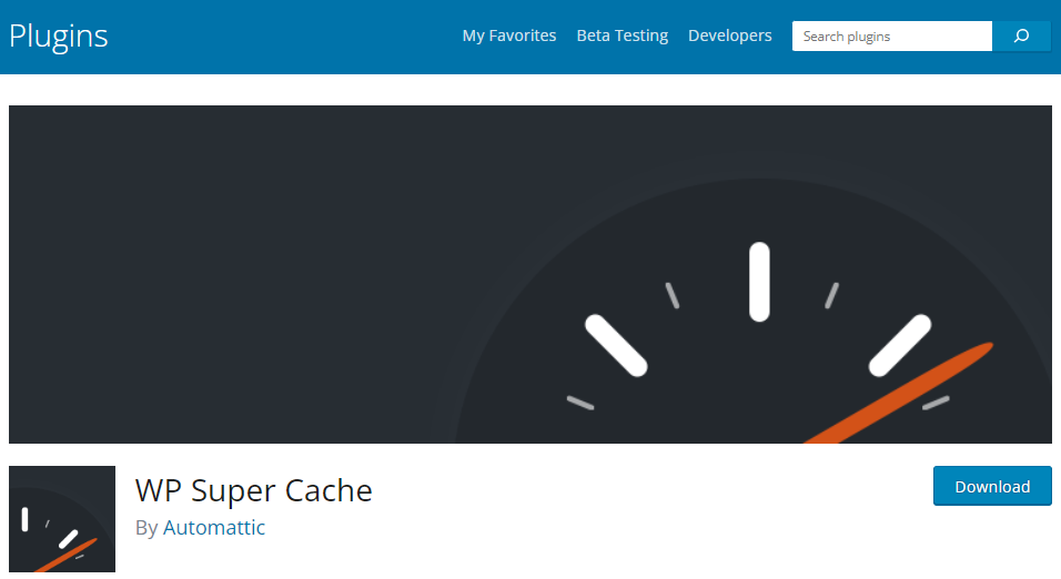 WP Super Cache plugin