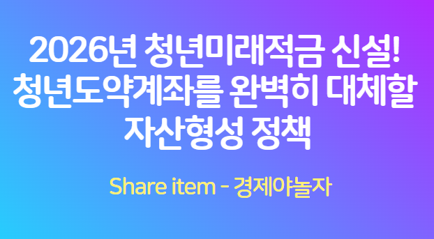 청년미래적금신설