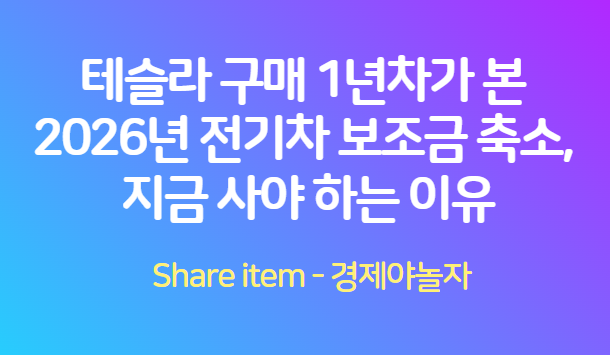 테슬라구매_전기차보조금축소